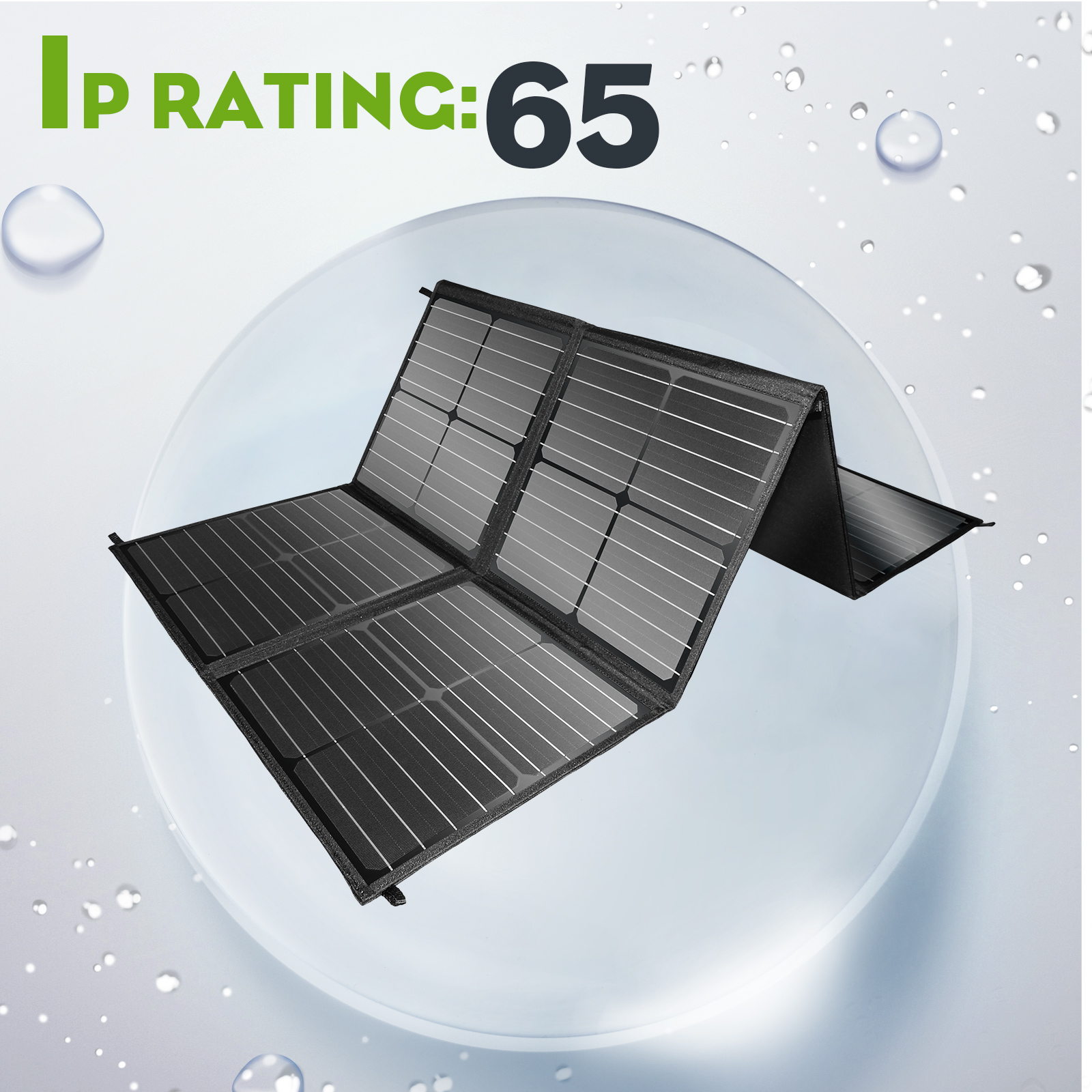 12V 350W Folding Solar Mat Black Silicon Blanket Flexible Solar Panel